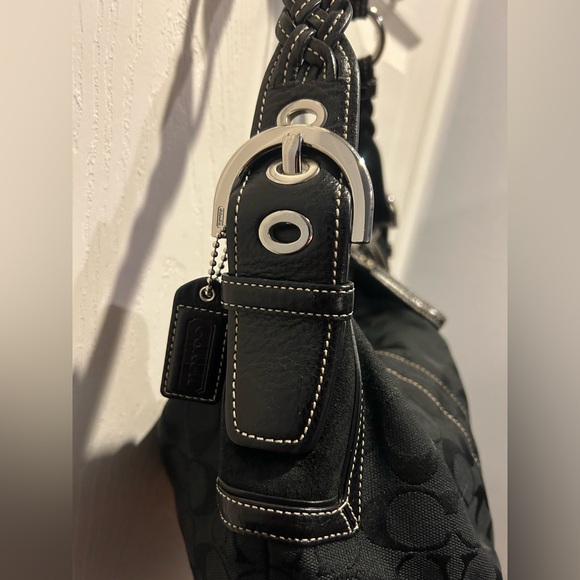 Coach Black Shoulder Hobo with Contrast Stitching 6279 - Picture 2 of 6